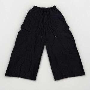 BEAUTIFUL PEOPLE Extra Wide Leg Linen Cotton‎ Gray Silhouette Pants Japan Sz XS